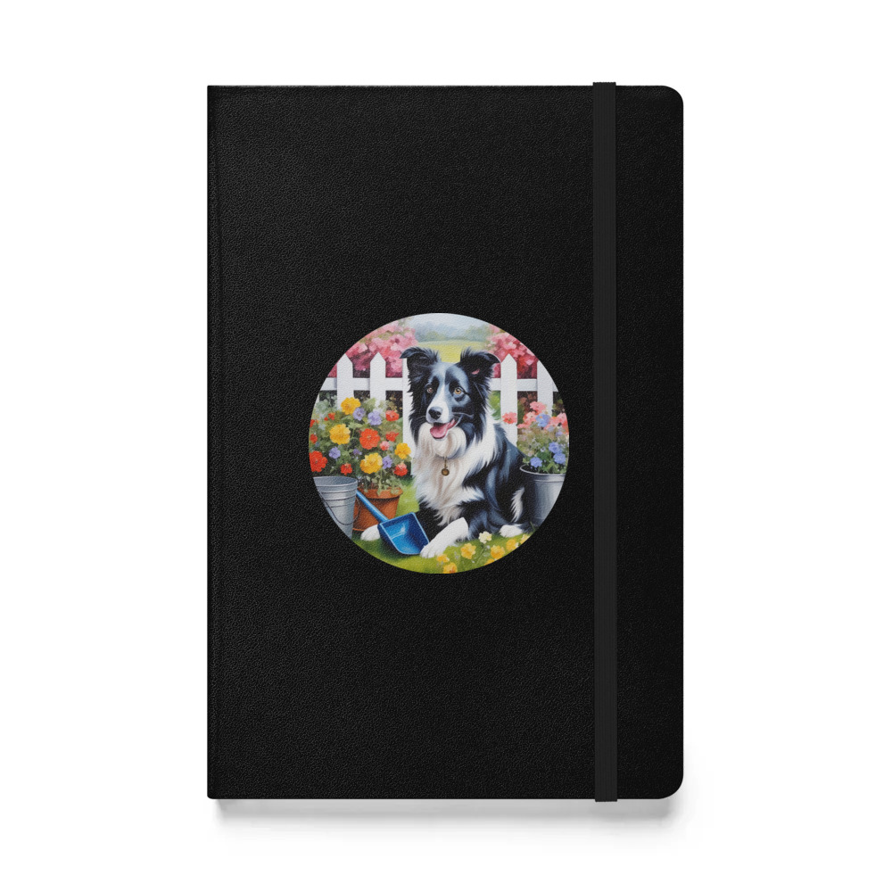 PugMug Custom Border Collie Hardcover Bound Notebook