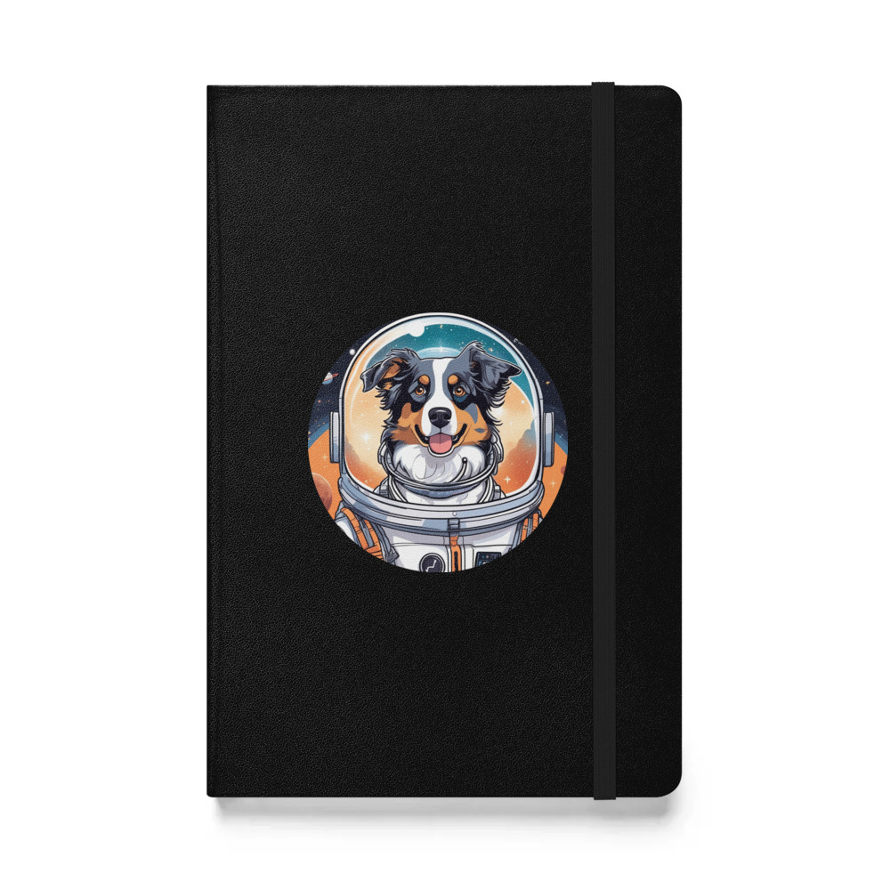 PugMug Custom Australian Shepherd Dog Hardcover Bound Notebook