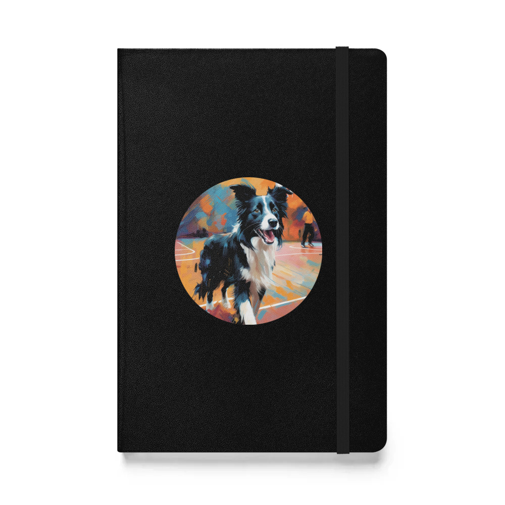 PugMug Custom Border Collie Hardcover Bound Notebook
