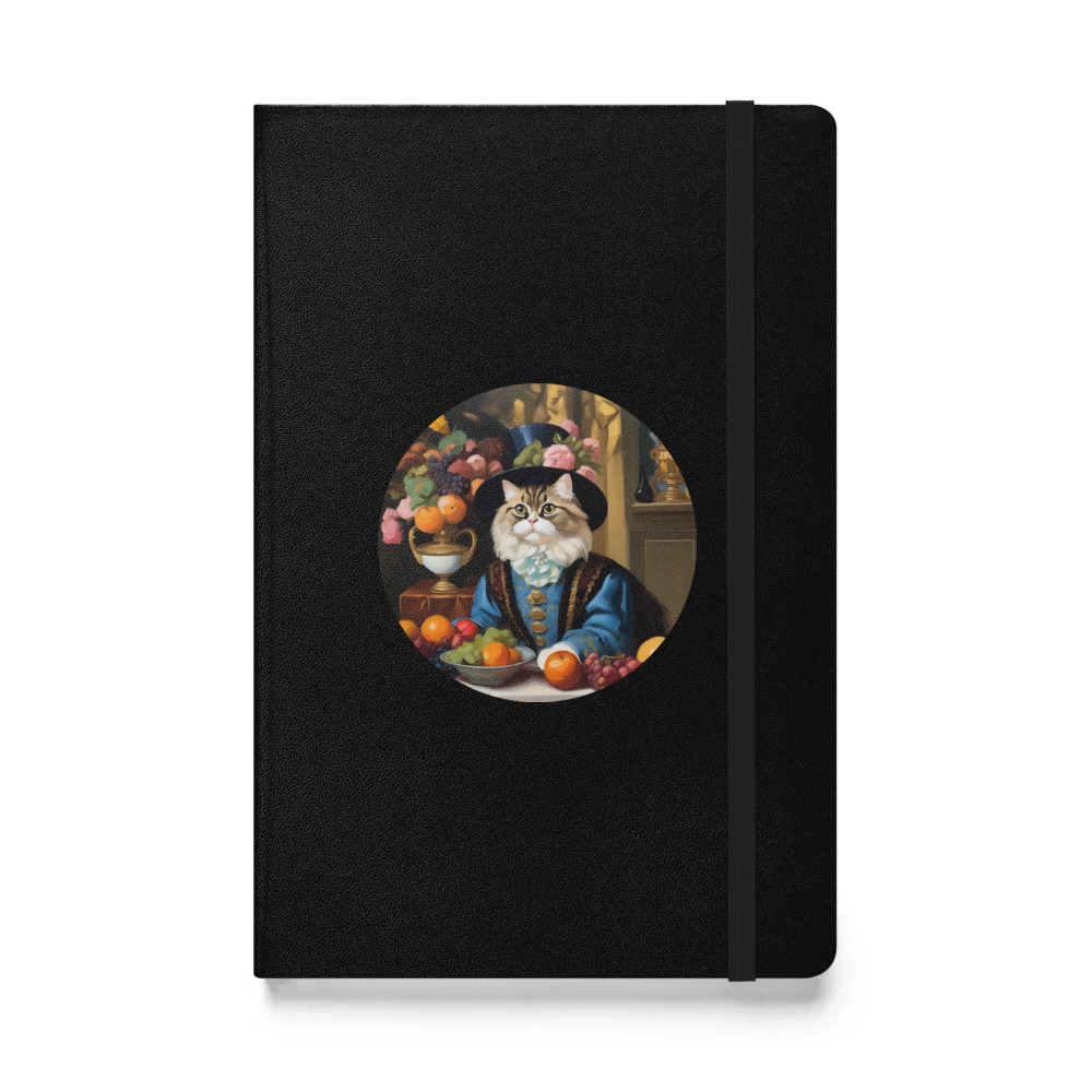 PugMug Custom Tabby Persian Cat Hardcover Bound Notebook