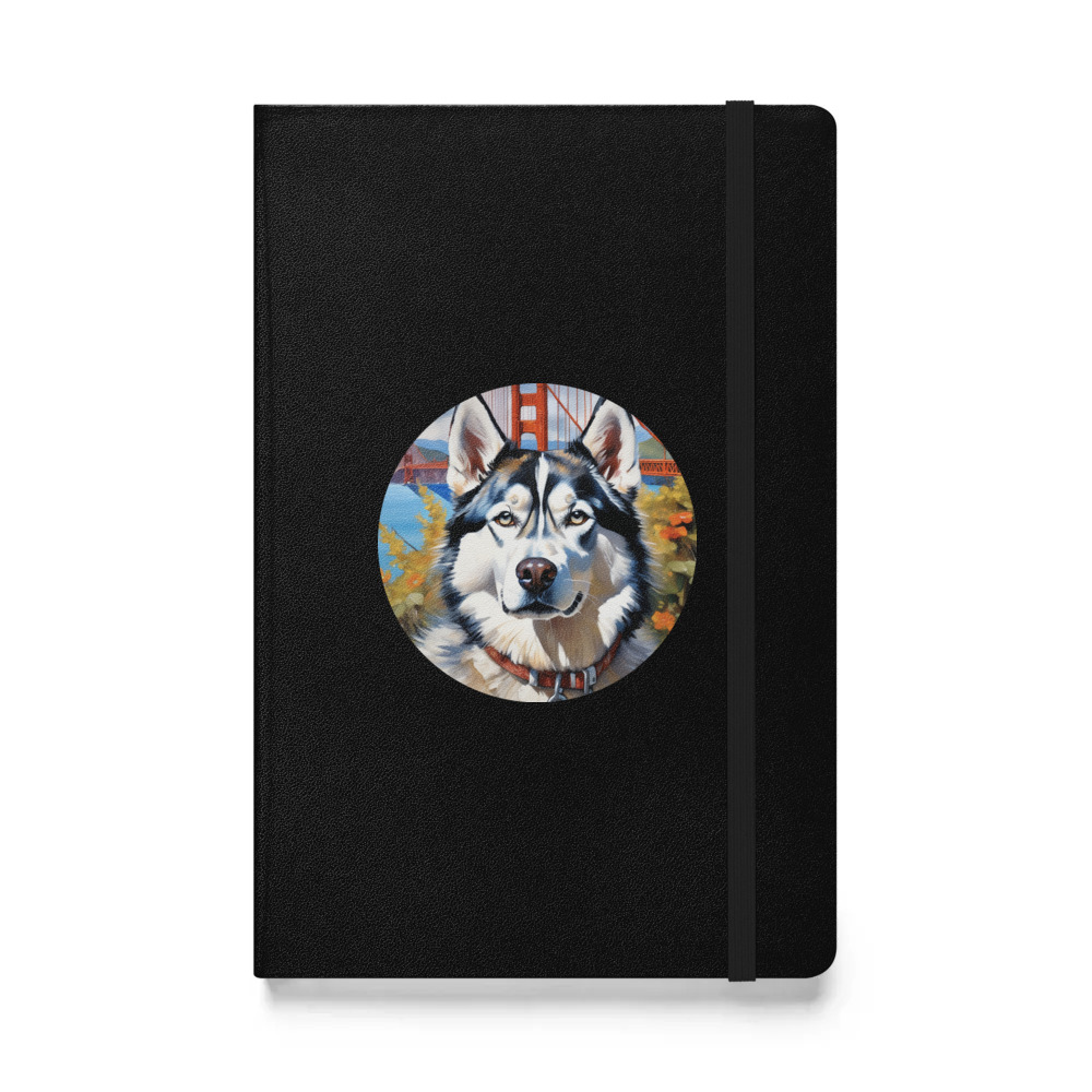 PugMug Custom Siberian Husky Hardcover Bound Notebook