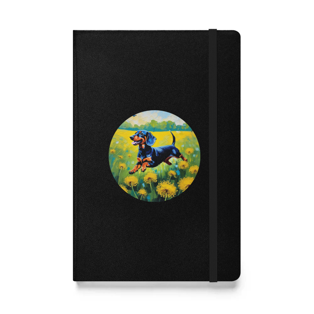 PugMug Custom Tan Dachshund Hardcover Bound Notebook