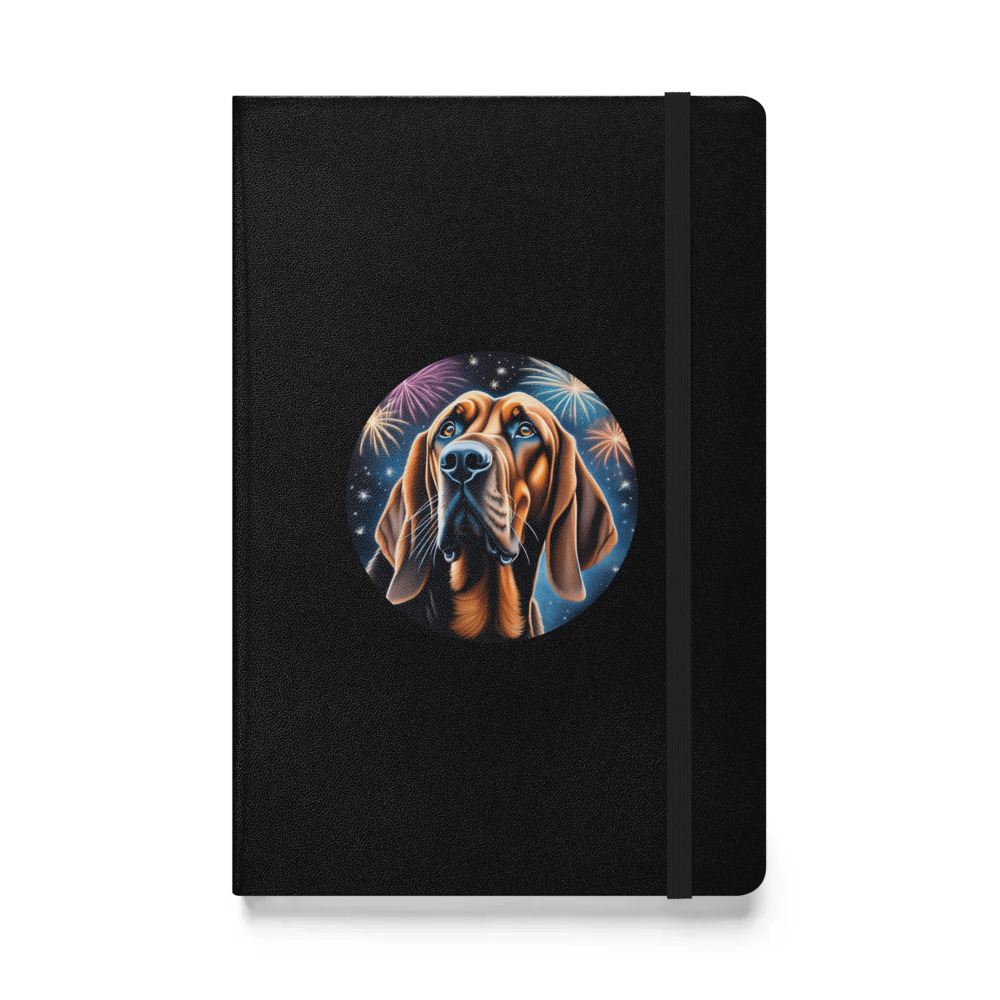 PugMug Custom Bloodhound Hardcover Bound Notebook
