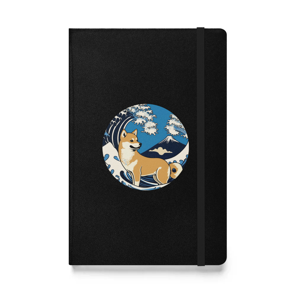 PugMug Custom Shiba Inu Hardcover Bound Notebook