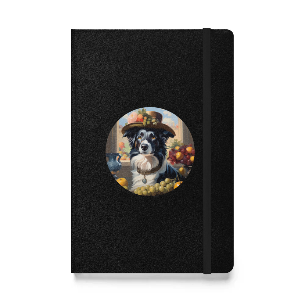 PugMug Custom Border Collie Hardcover Bound Notebook