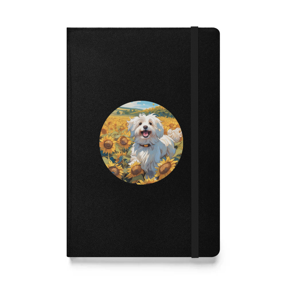 PugMug Custom White Havanese Dog Hardcover Bound Notebook