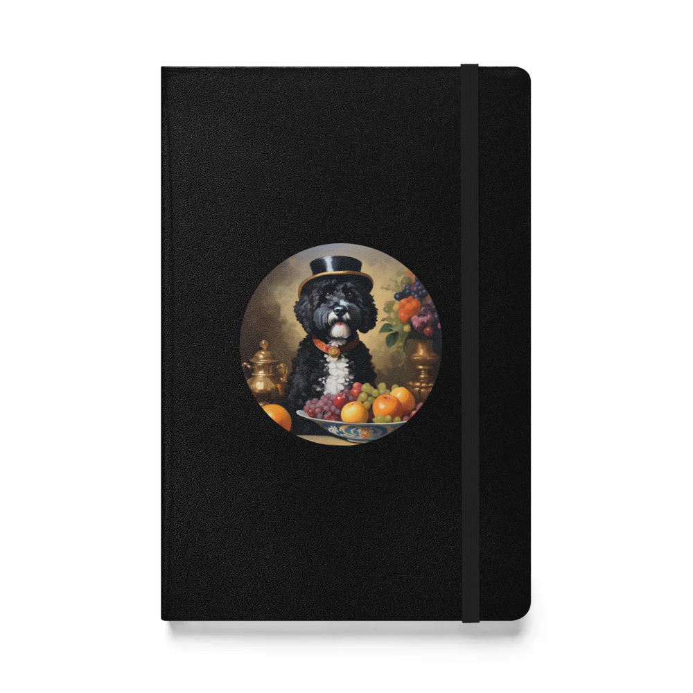 PugMug Custom Portuguese Water Dog Hardcover Bound Notebook