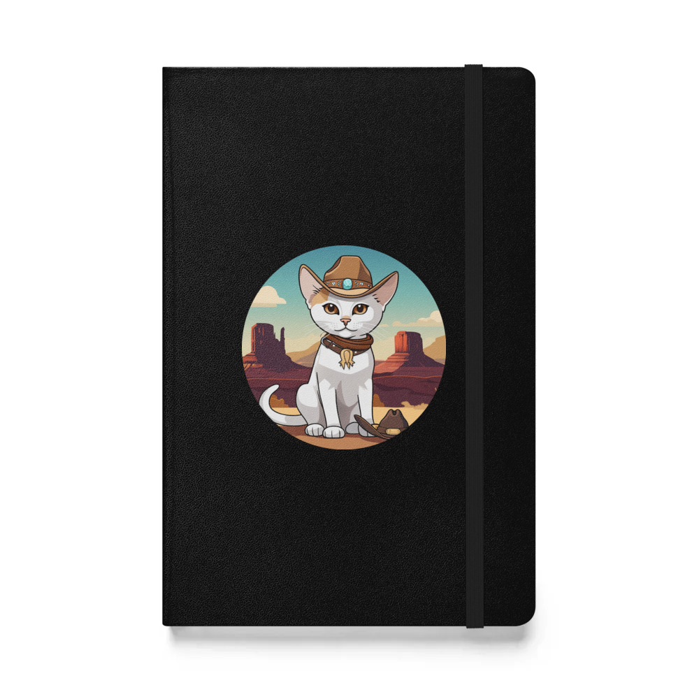 PugMug Custom White Abyssinian Cat Hardcover Bound Notebook