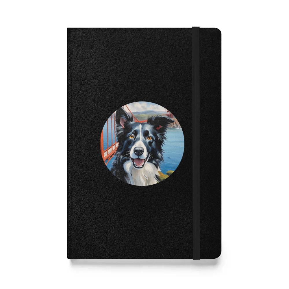 PugMug Custom Border Collie Hardcover Bound Notebook