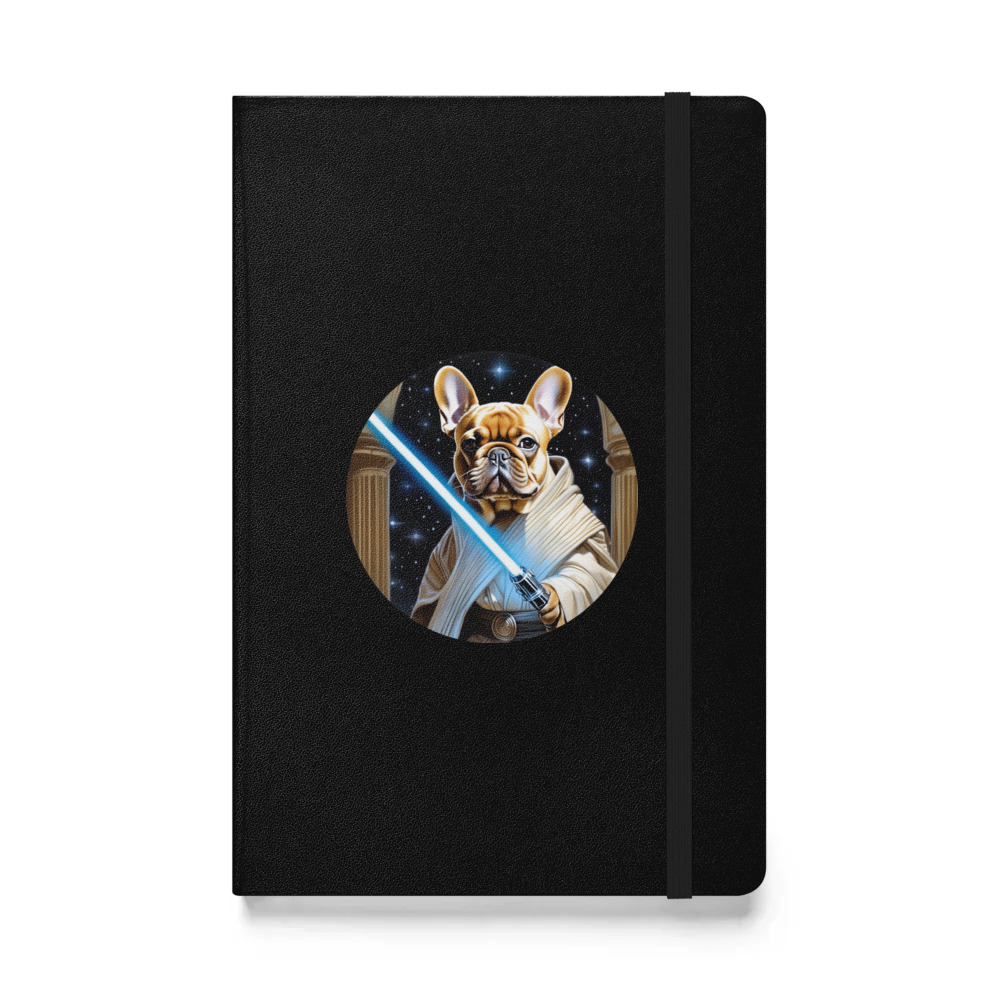 PugMug Custom Tan French Bulldog Hardcover Bound Notebook