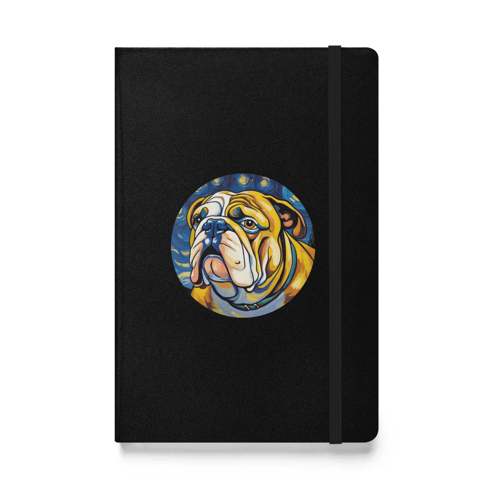 PugMug Custom Bulldog Hardcover Bound Notebook