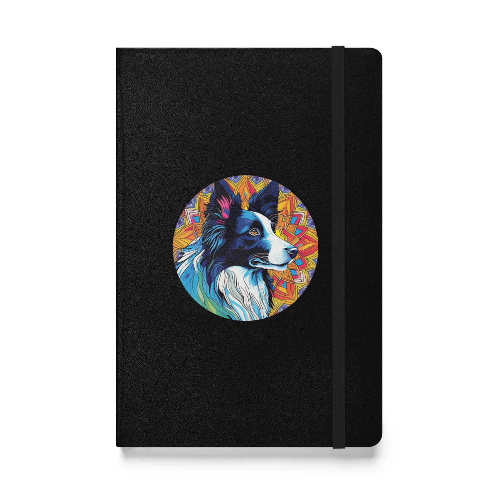 PugMug Custom Border Collie Hardcover Bound Notebook