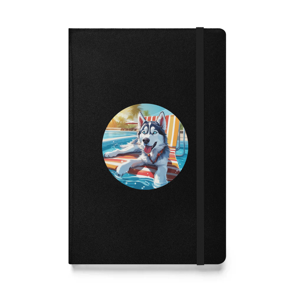 PugMug Custom Siberian Husky Hardcover Bound Notebook