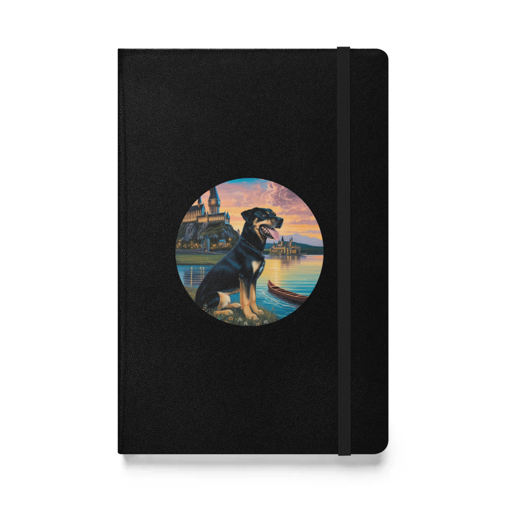 PugMug Custom Blue Hardcover Bound Notebook