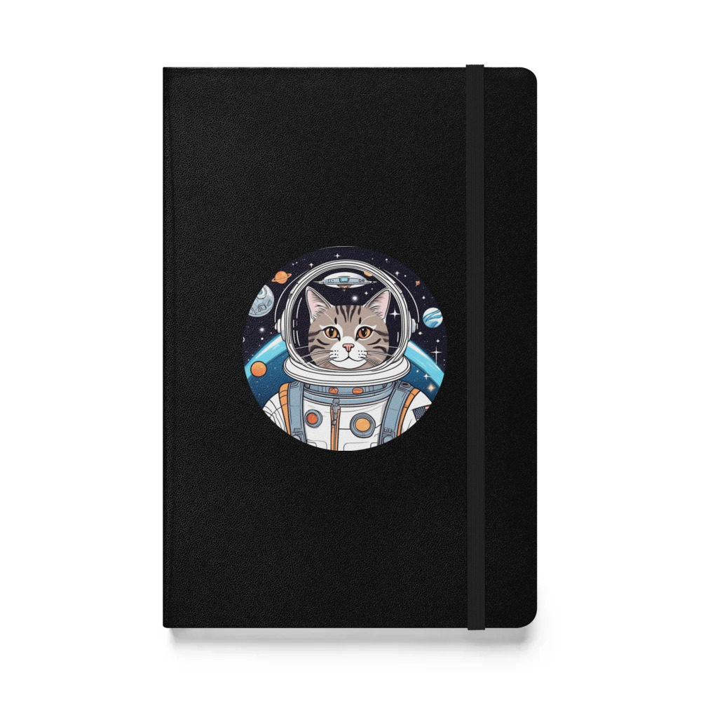 PugMug Custom Tabby Companion Cat Hardcover Bound Notebook