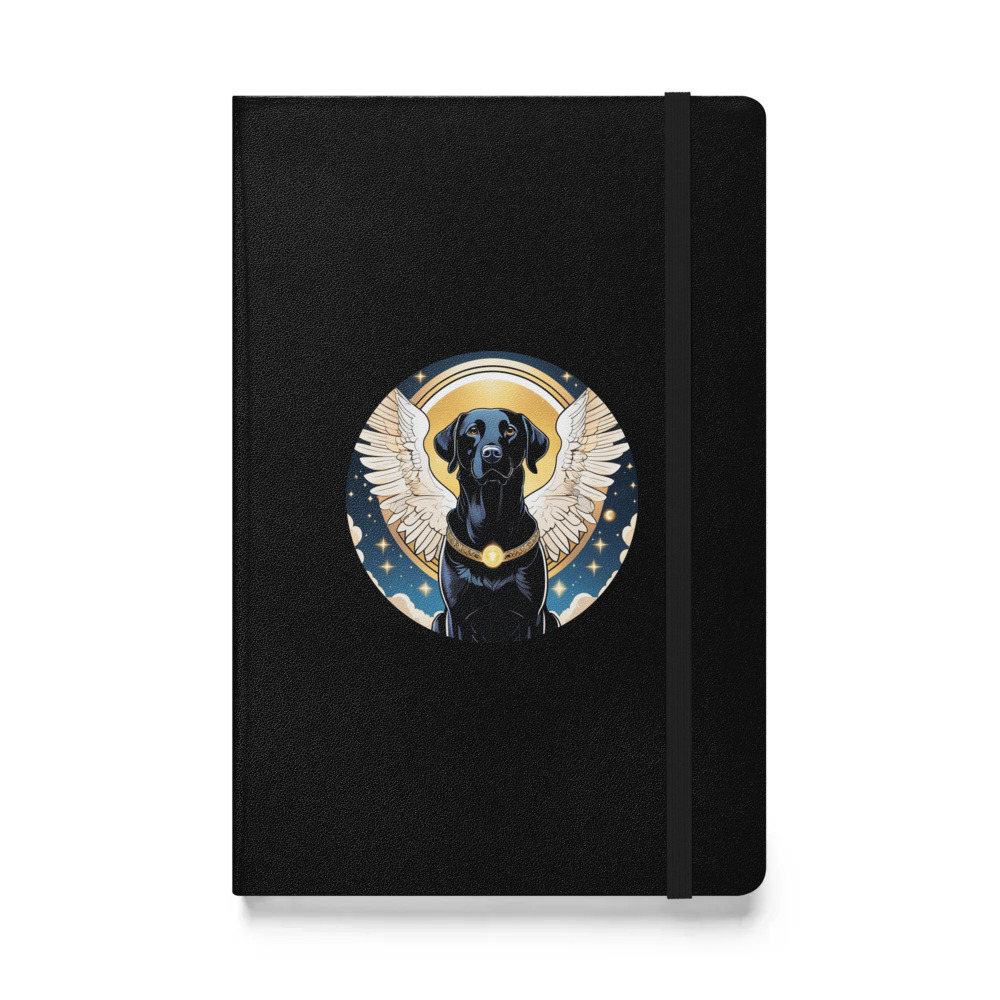 PugMug Custom Black Labrador Retriever Hardcover Bound Notebook