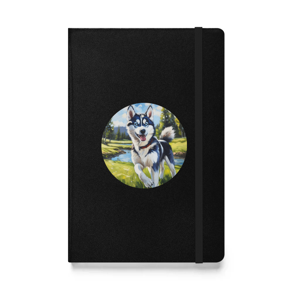 PugMug Custom Siberian Husky Hardcover Bound Notebook