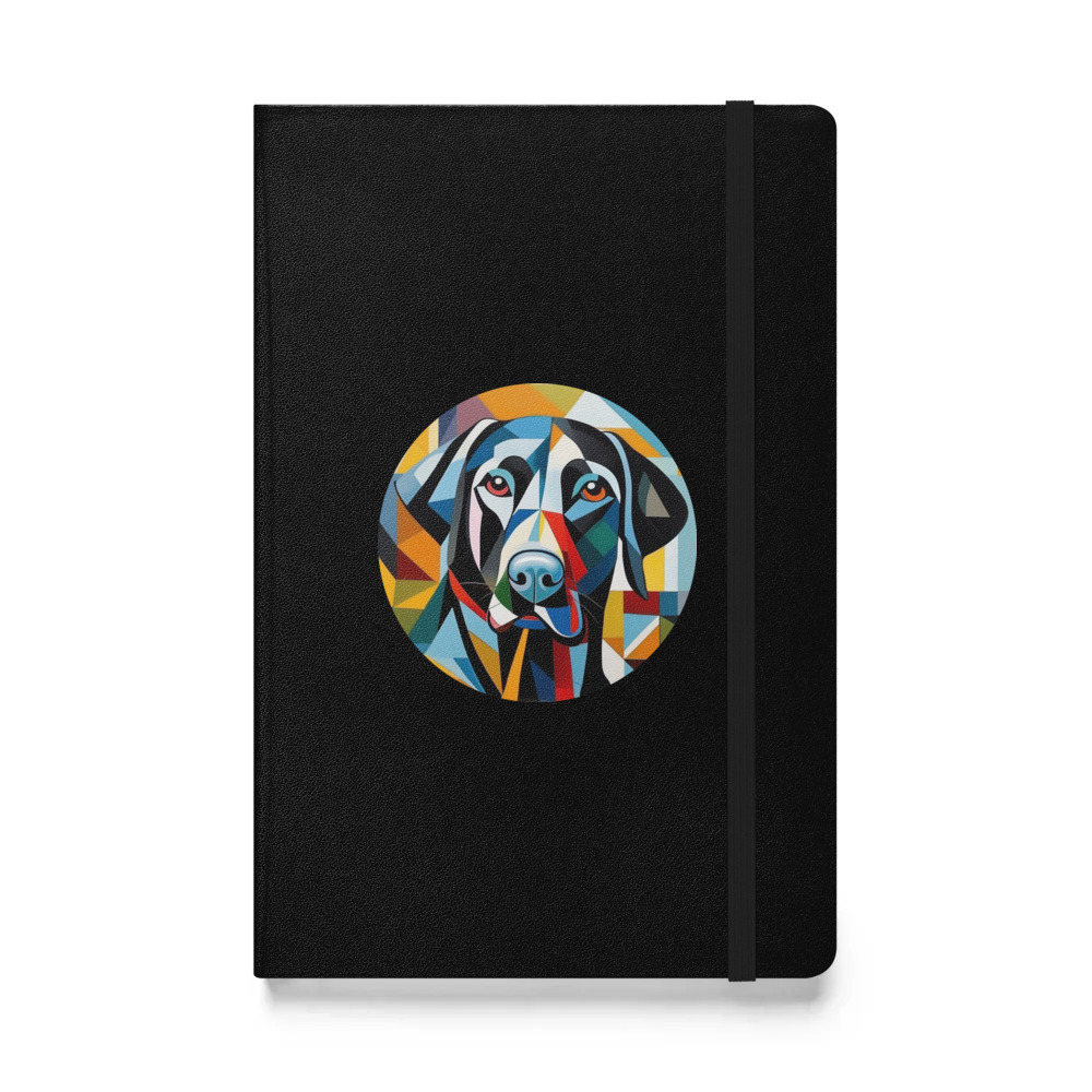 PugMug Custom Black Labrador Retriever Hardcover Bound Notebook