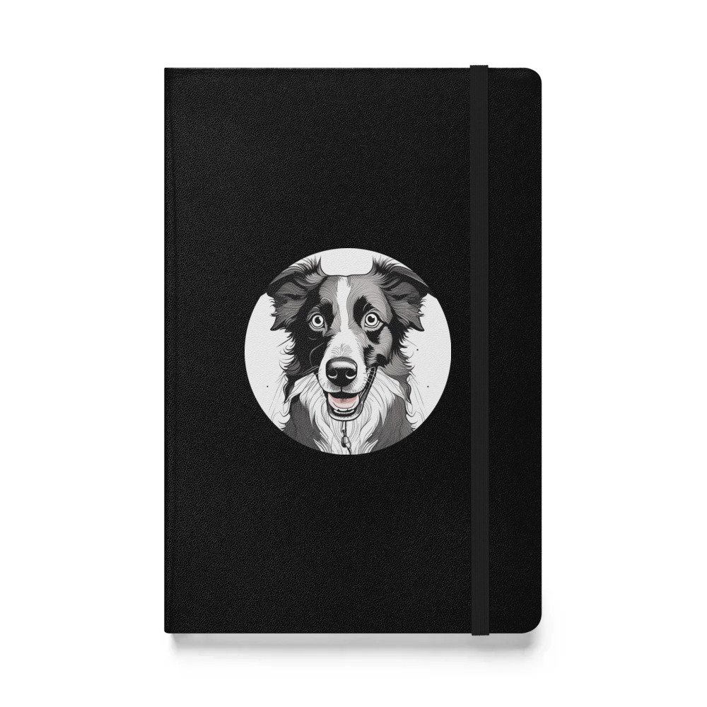 PugMug Custom Border Collie Hardcover Bound Notebook