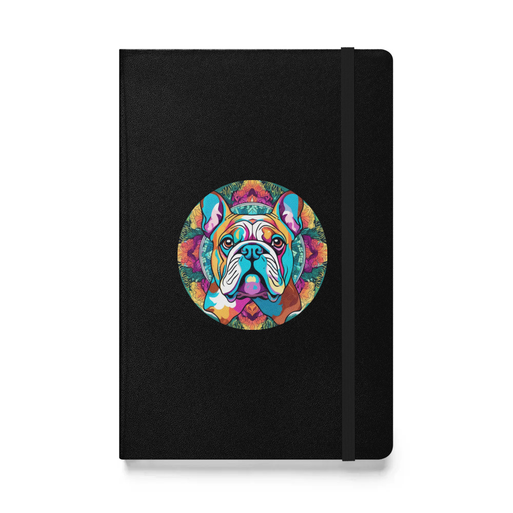 PugMug Custom Bulldog Hardcover Bound Notebook