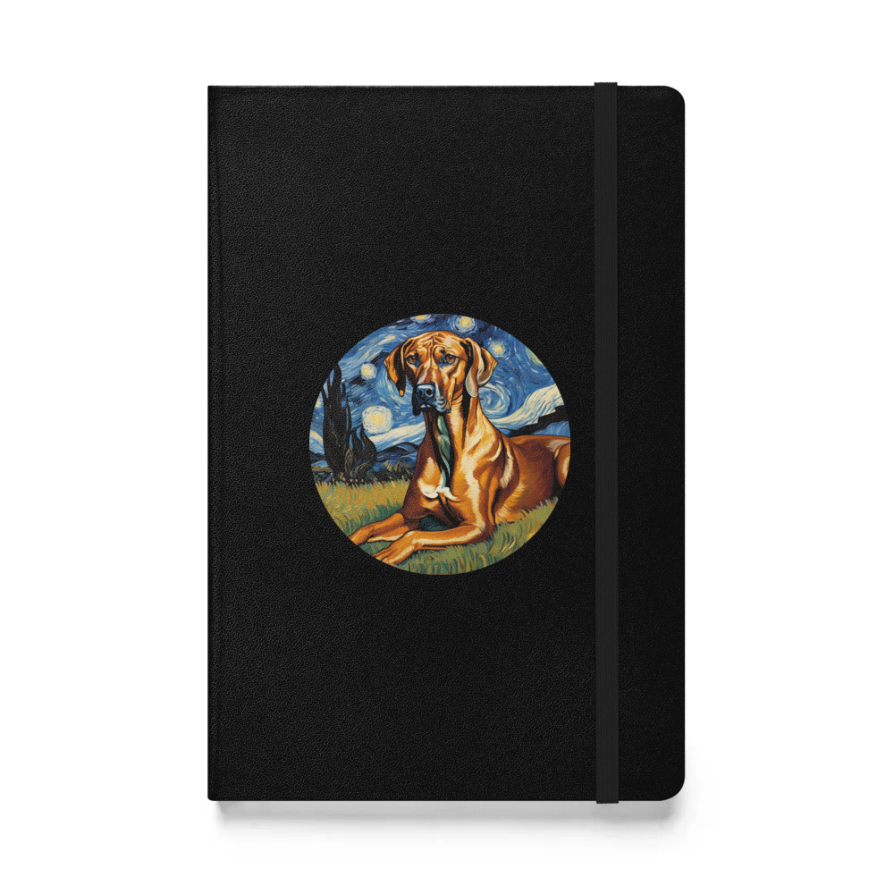 PugMug Custom Rhodesian Ridgeback Hardcover Bound Notebook