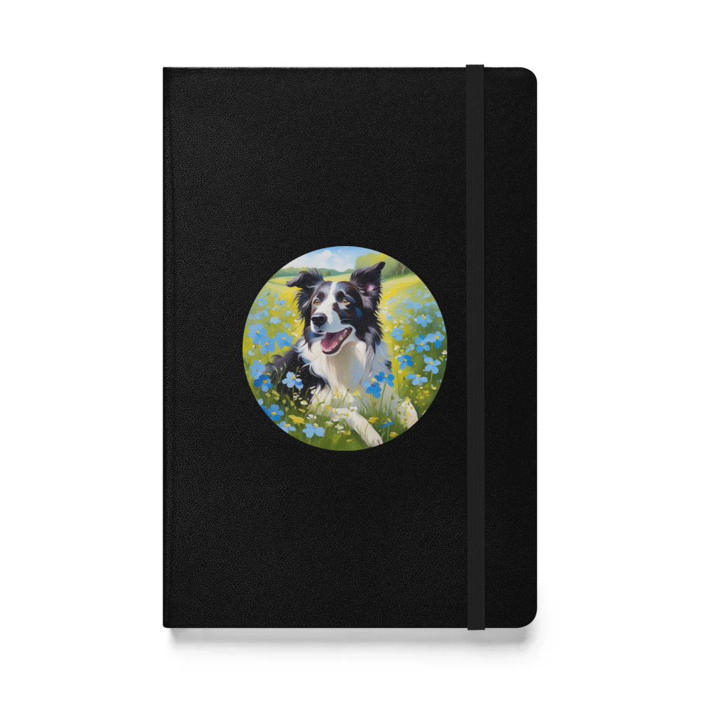 PugMug Custom Border Collie Hardcover Bound Notebook