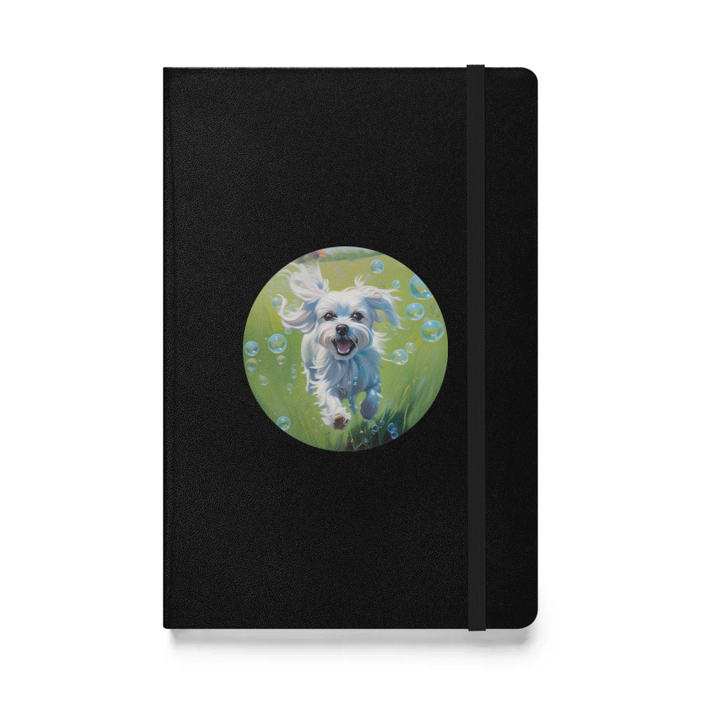 PugMug Custom Maltese Dog Hardcover Bound Notebook