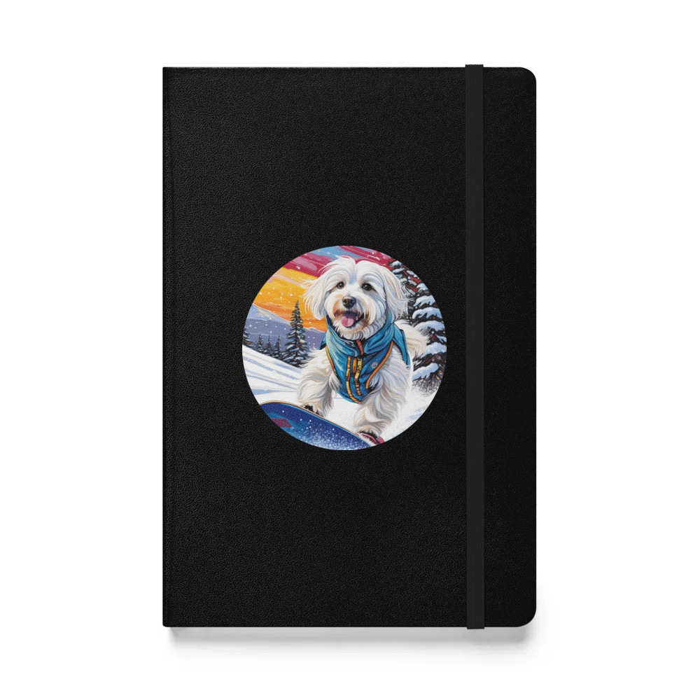PugMug Custom White Havanese Dog Hardcover Bound Notebook