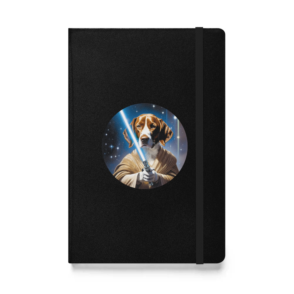 PugMug Custom Pointer Dog Hardcover Bound Notebook
