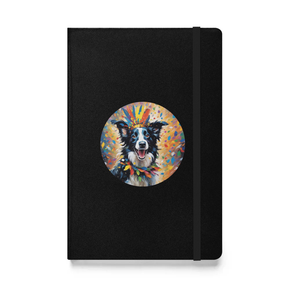 PugMug Custom Border Collie Hardcover Bound Notebook
