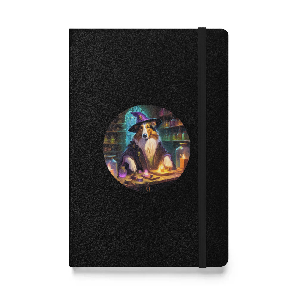 PugMug Custom Collie Hardcover Bound Notebook