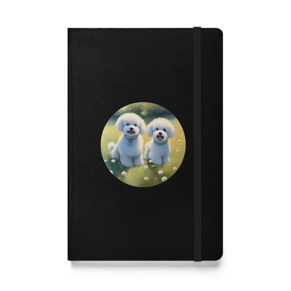 PugMug Custom Bichons Frise Hardcover Bound Notebook