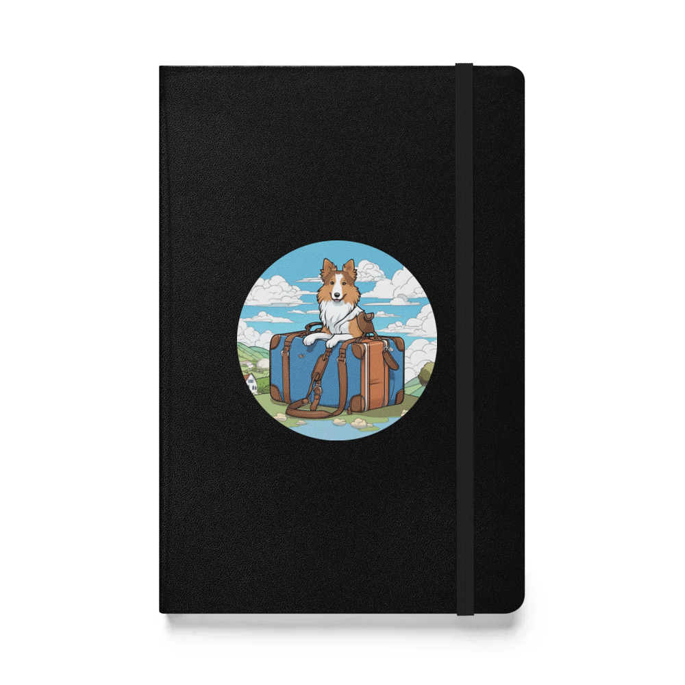 PugMug Custom Shetland Sheepdog Hardcover Bound Notebook