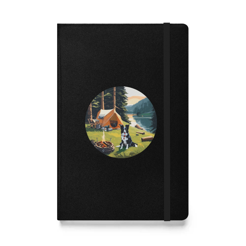 PugMug Custom Border Collie Hardcover Bound Notebook