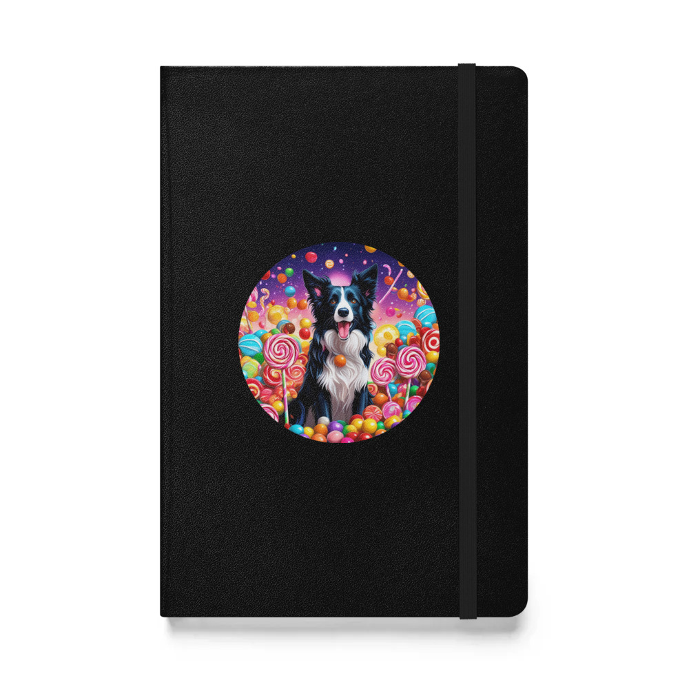 PugMug Custom Border Collie Hardcover Bound Notebook