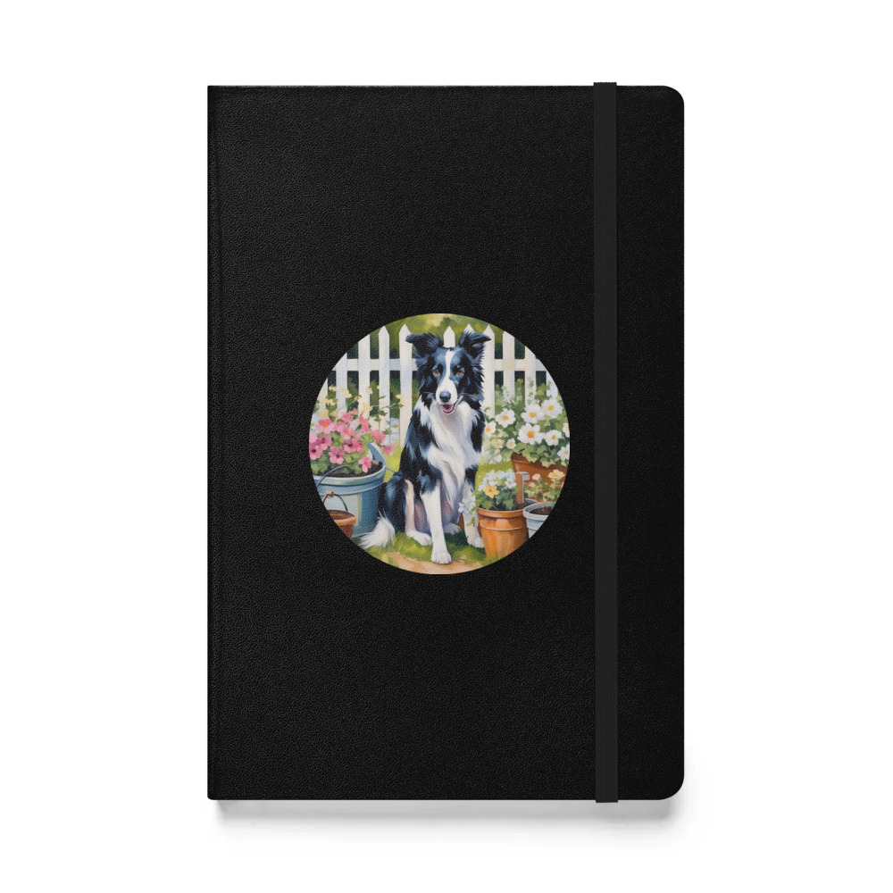 PugMug Custom Border Collie Hardcover Bound Notebook