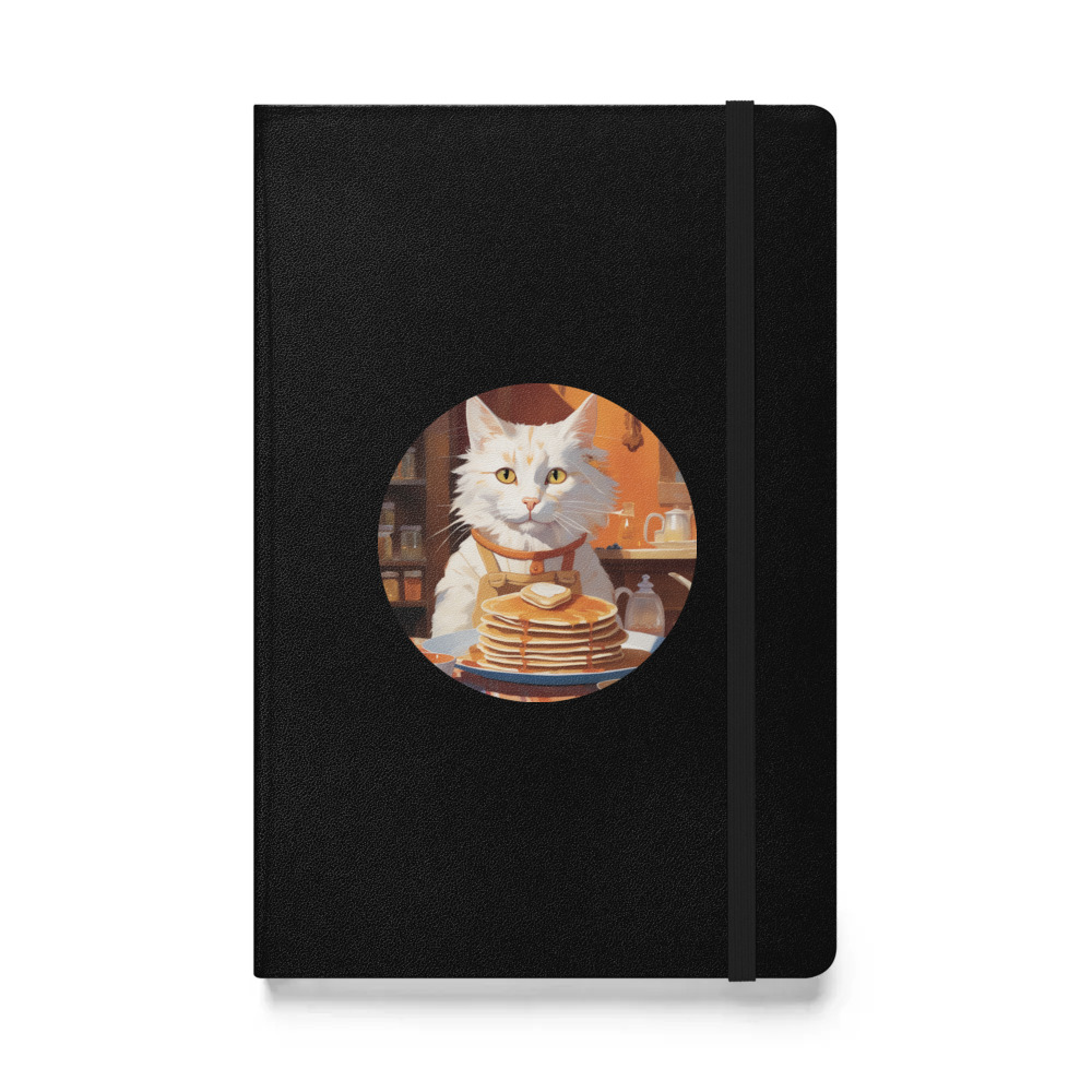 PugMug Custom White Companion Cat Hardcover Bound Notebook