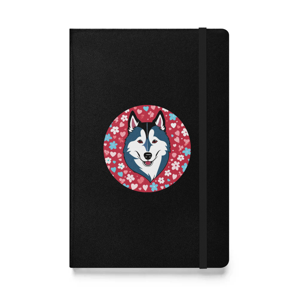 PugMug Custom Siberian Husky Hardcover Bound Notebook
