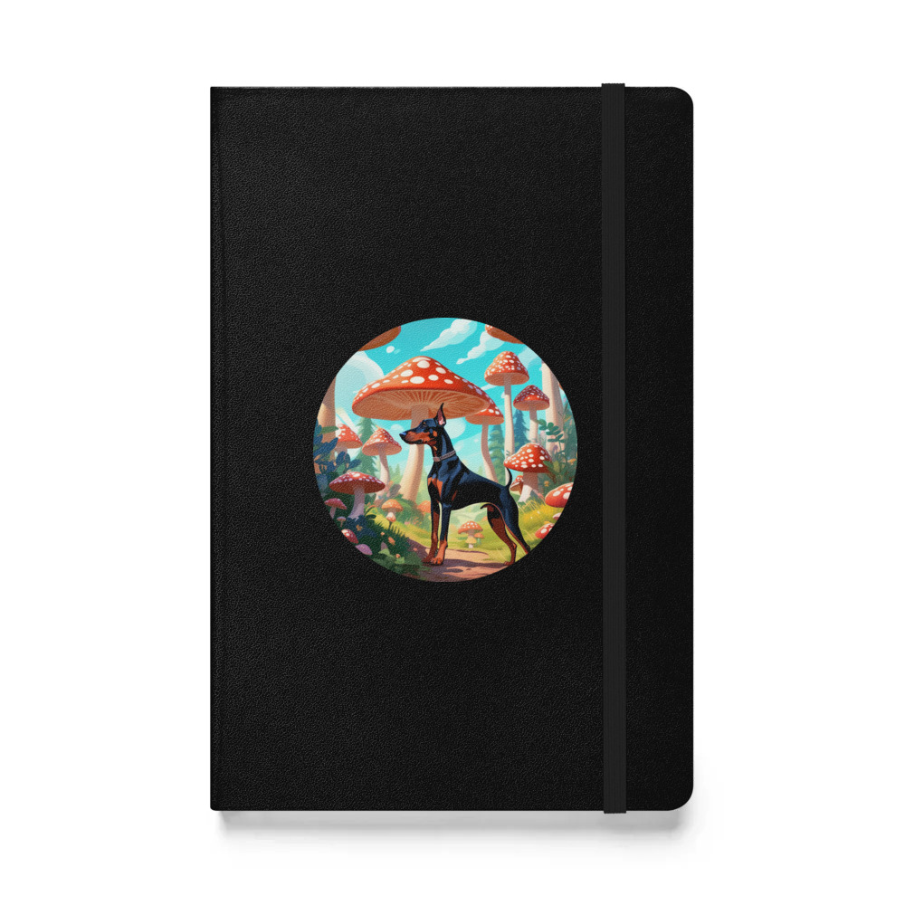 PugMug Custom Doberman Pinscher Hardcover Bound Notebook