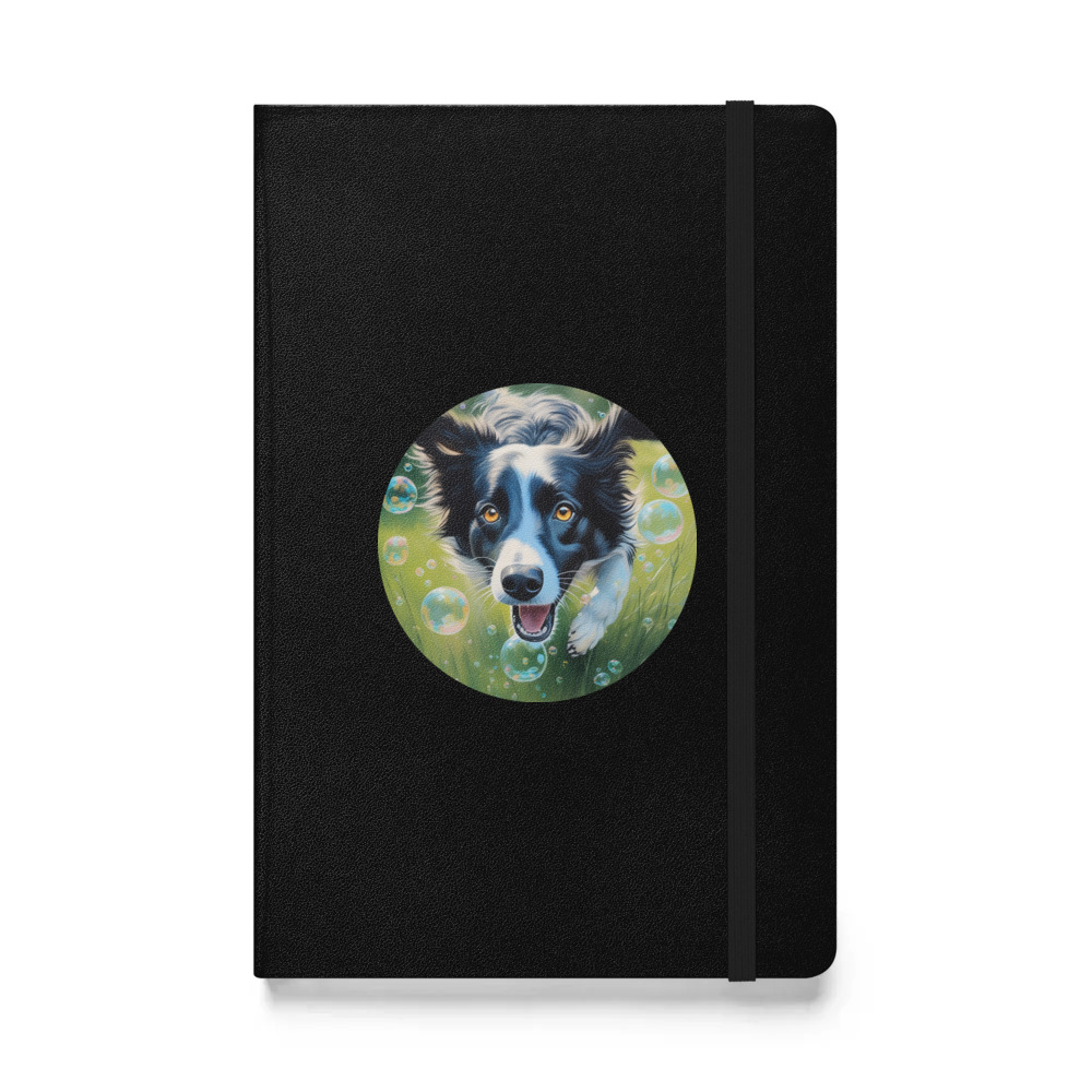 PugMug Custom Border Collie Hardcover Bound Notebook