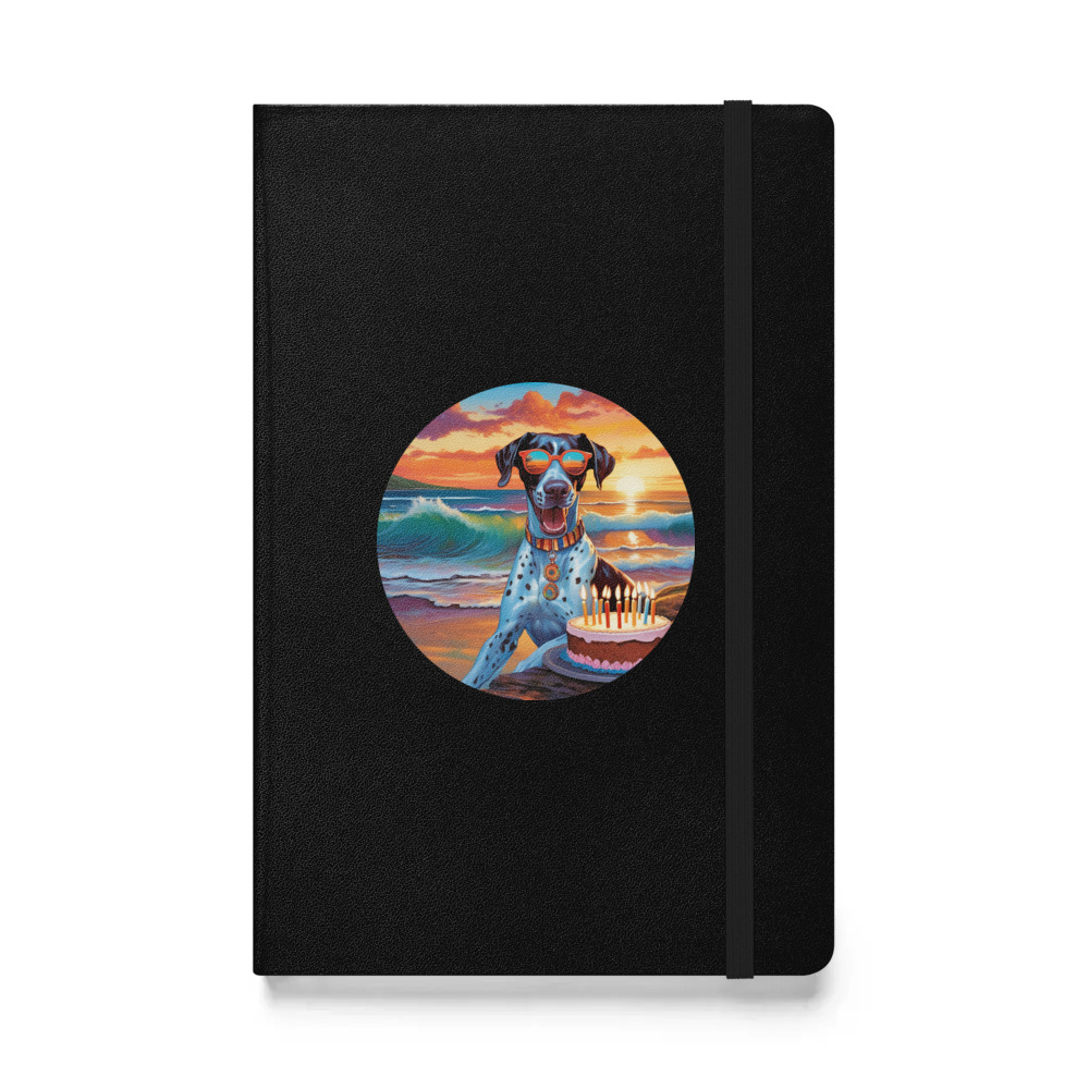 PugMug Custom Pointer Dog Hardcover Bound Notebook