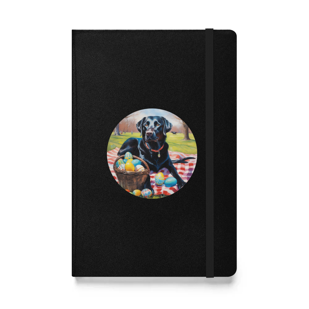 PugMug Custom Black Labrador Retriever Hardcover Bound Notebook