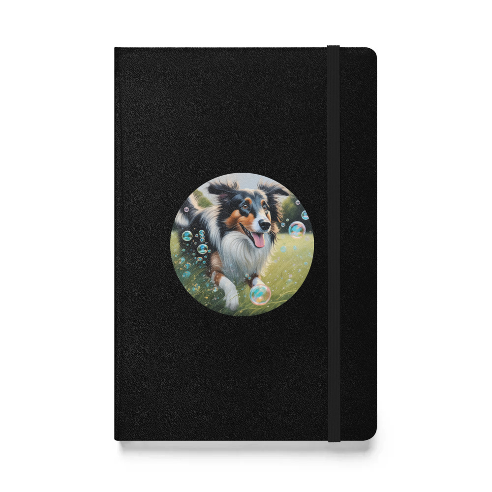 PugMug Custom Collie Hardcover Bound Notebook