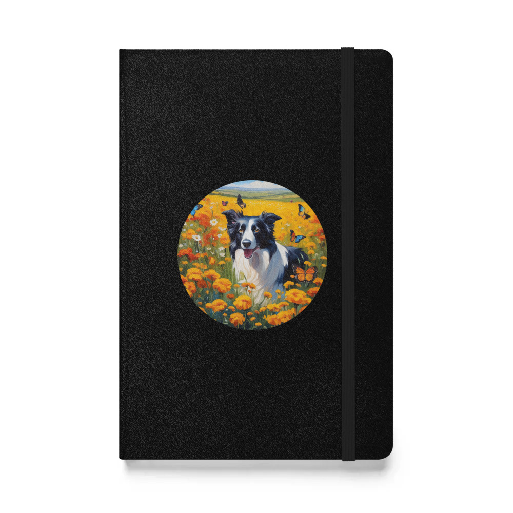 PugMug Custom Border Collie Hardcover Bound Notebook