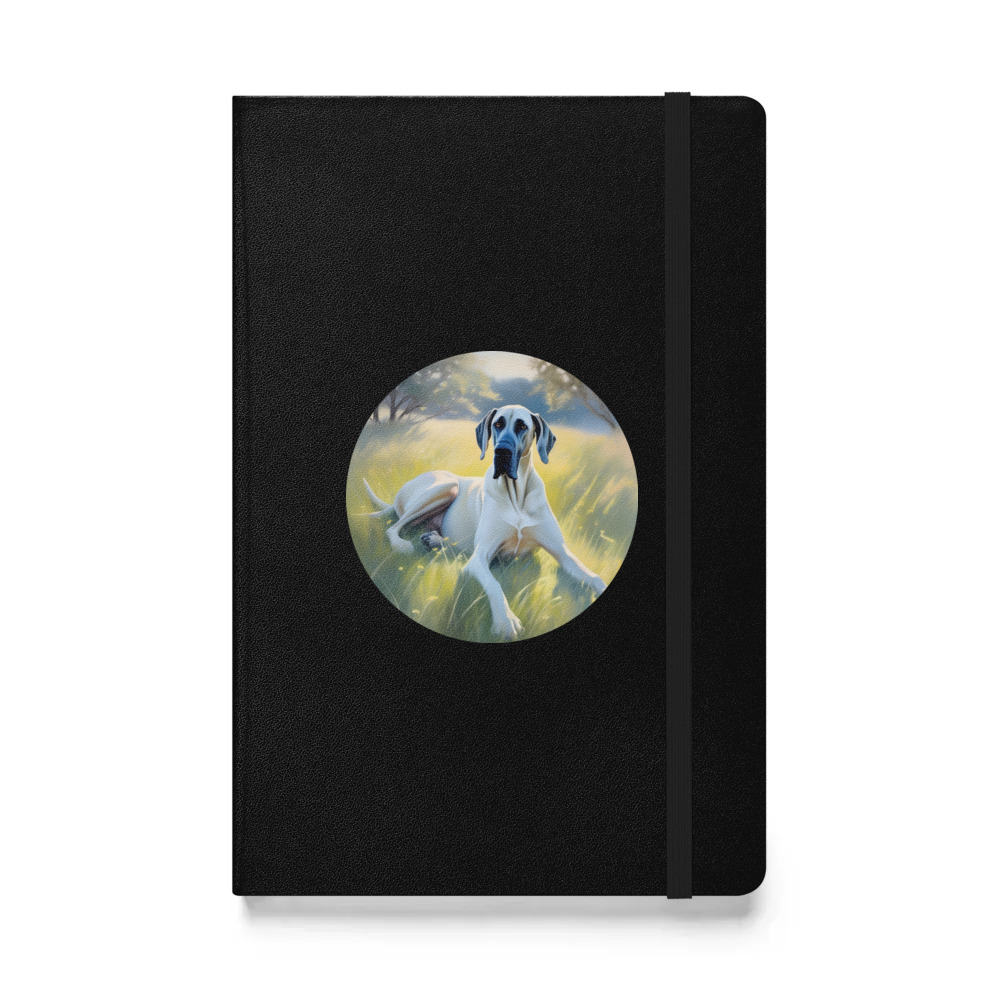 PugMug Custom Great Dane Hardcover Bound Notebook