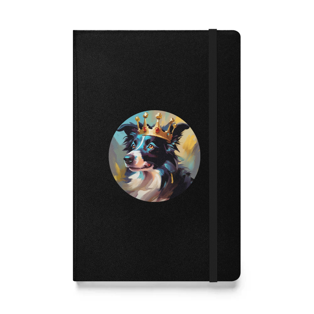 PugMug Custom Border Collie Hardcover Bound Notebook