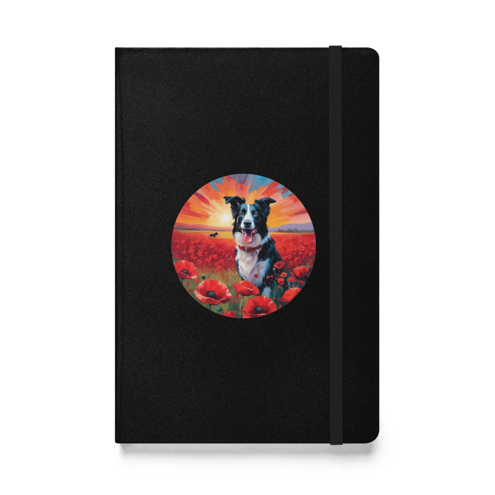 PugMug Custom Border Collie Hardcover Bound Notebook