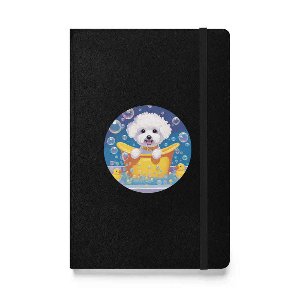PugMug Custom Bichons Frise Hardcover Bound Notebook