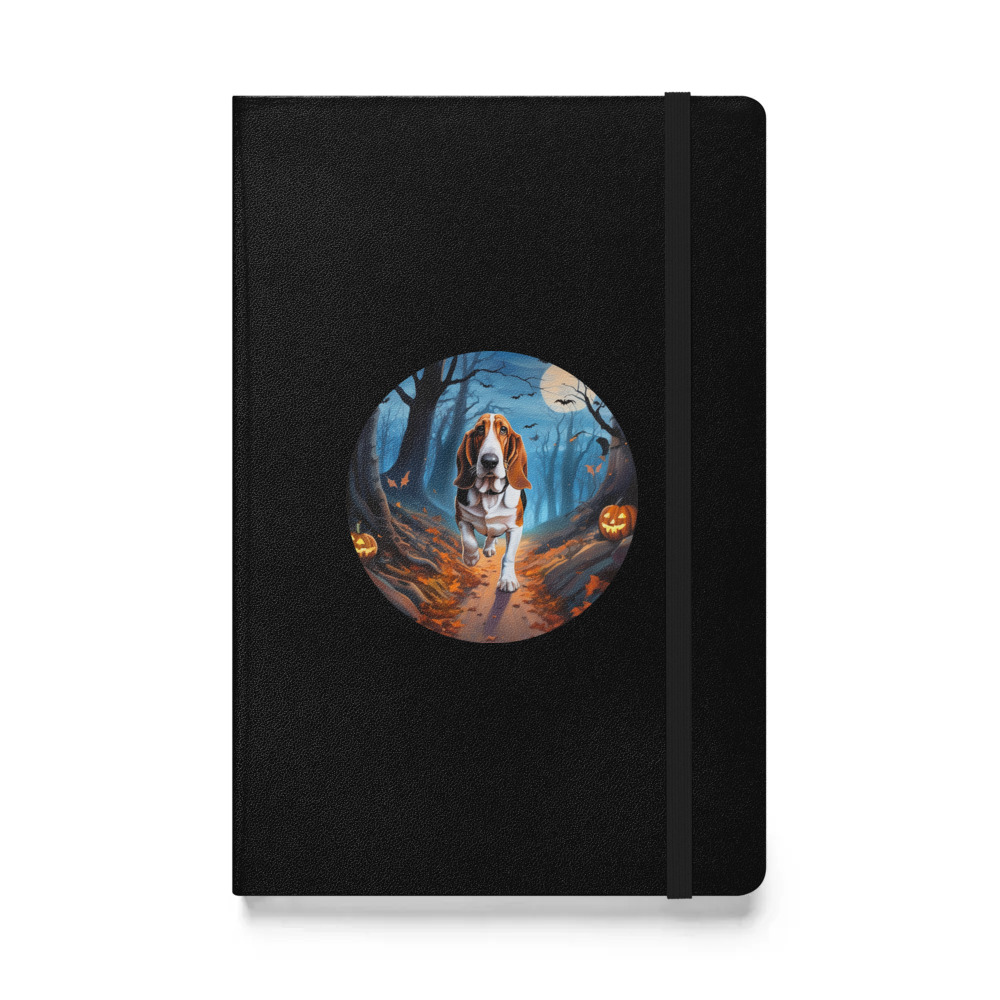 PugMug Custom Basset Hound Hardcover Bound Notebook