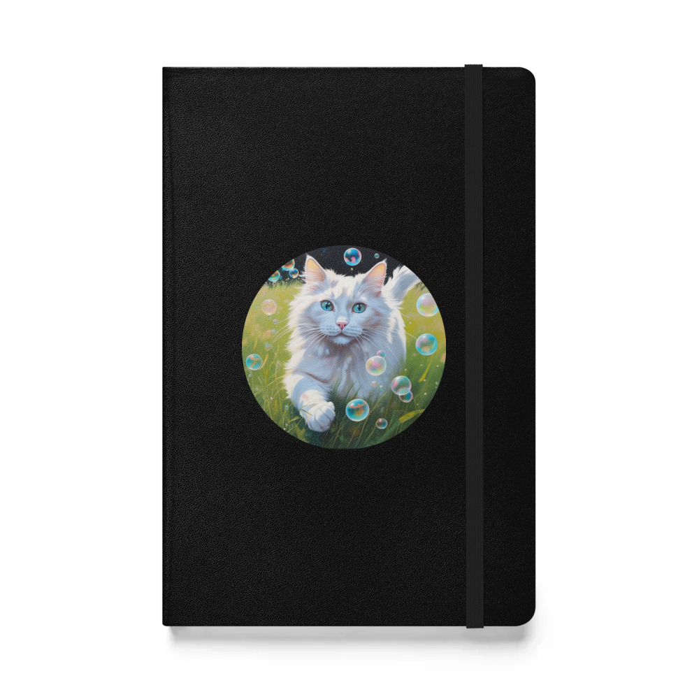 PugMug Custom White Ragdoll Cat Hardcover Bound Notebook